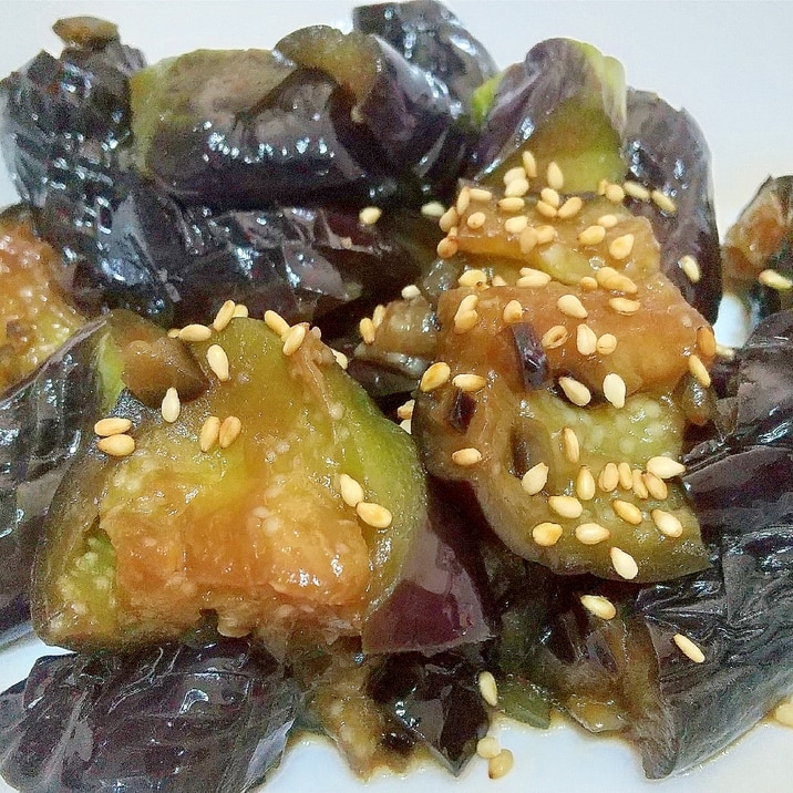 簡単!レンジでチンするだけ! 茄子の麺つゆ浸し!